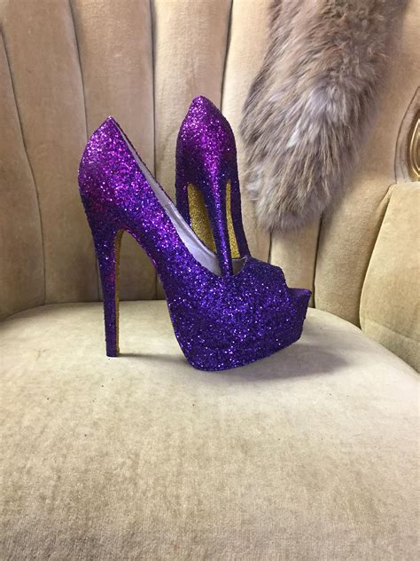 sexy purple high heels.